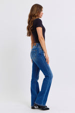 Judy Blue Full Size Run Mid-Rise Bootcut Jeans with Thermal Lining - Beautiful Woman