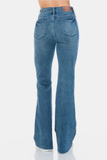 Judy Blue Full Size Tummy Control Cut Hem Flare Jeans - Jeans & Pants