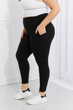 Leggings Depot Full Size Strengthen and Lengthen Reflective Dot Active Leggings - Beautiful Woman