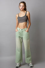 POL Embellishments Gradient Wide Leg Pants - Beautiful Woman