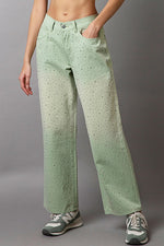 POL Embellishments Gradient Wide Leg Pants - Beautiful Woman