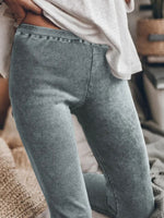 Ribbed Elastic Waist Leggings - Beautiful Woman