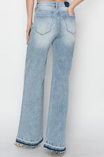 Risen Full Size High Rise Wide Leg Jeans - Beautiful Woman