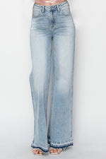 Risen Full Size High Rise Wide Leg Jeans - Beautiful Woman