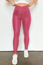 Solid High Waist Leggings - Beautiful Woman