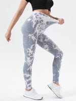 Tie-Dye High Waist Active Leggings - Beautiful Woman