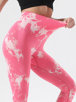 Tie-Dye High Waist Active Leggings - Beautiful Woman