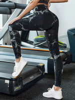 Tie-Dye High Waist Active Leggings - Beautiful Woman