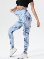 Tie-Dye High Waist Active Leggings - Beautiful Woman