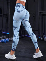 Tie-Dye High Waist Active Leggings - Beautiful Woman