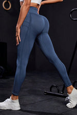 Wide Waistband High Waist Active Leggings - Beautiful Woman