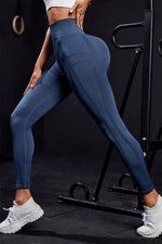 Wide Waistband High Waist Active Leggings - Beautiful Woman